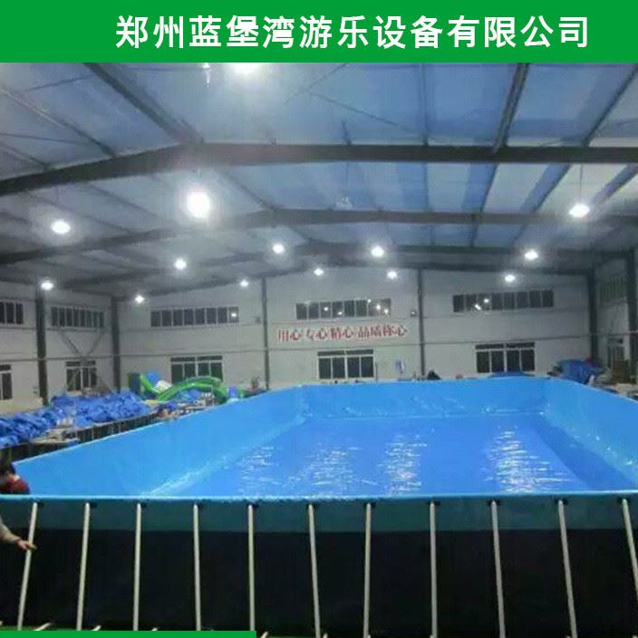 支架大型充氣室外游泳池可移動(dòng)樂(lè)園pvc游泳池框架游泳池