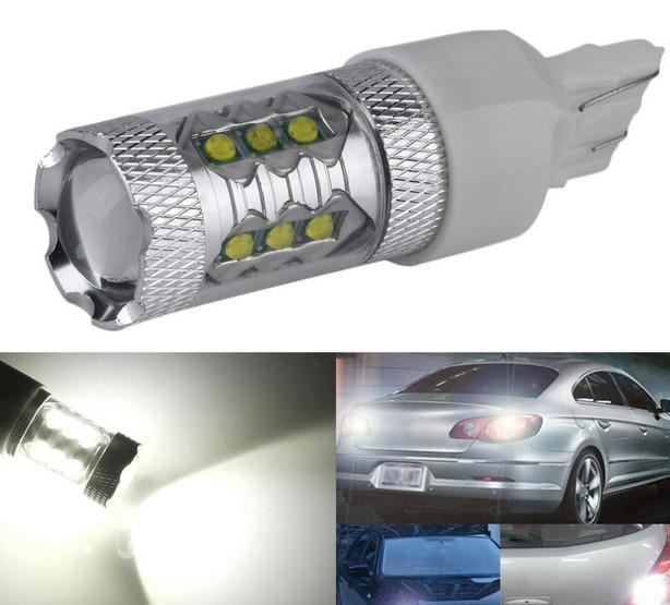 生產(chǎn)汽車大功率led剎車燈 T20 7440/7443 80W CREE led車燈