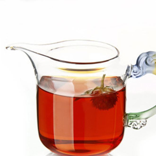 耐高溫玻璃茶海加厚創意長嘴琉璃龍把公道杯分茶器功夫茶具