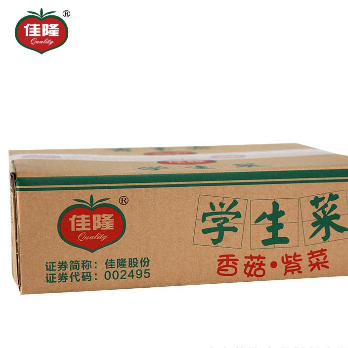 佳隆品牌210g學(xué)生菜 香菇紫菜 早餐醬腌菜 整箱批發(fā) 廠家直供