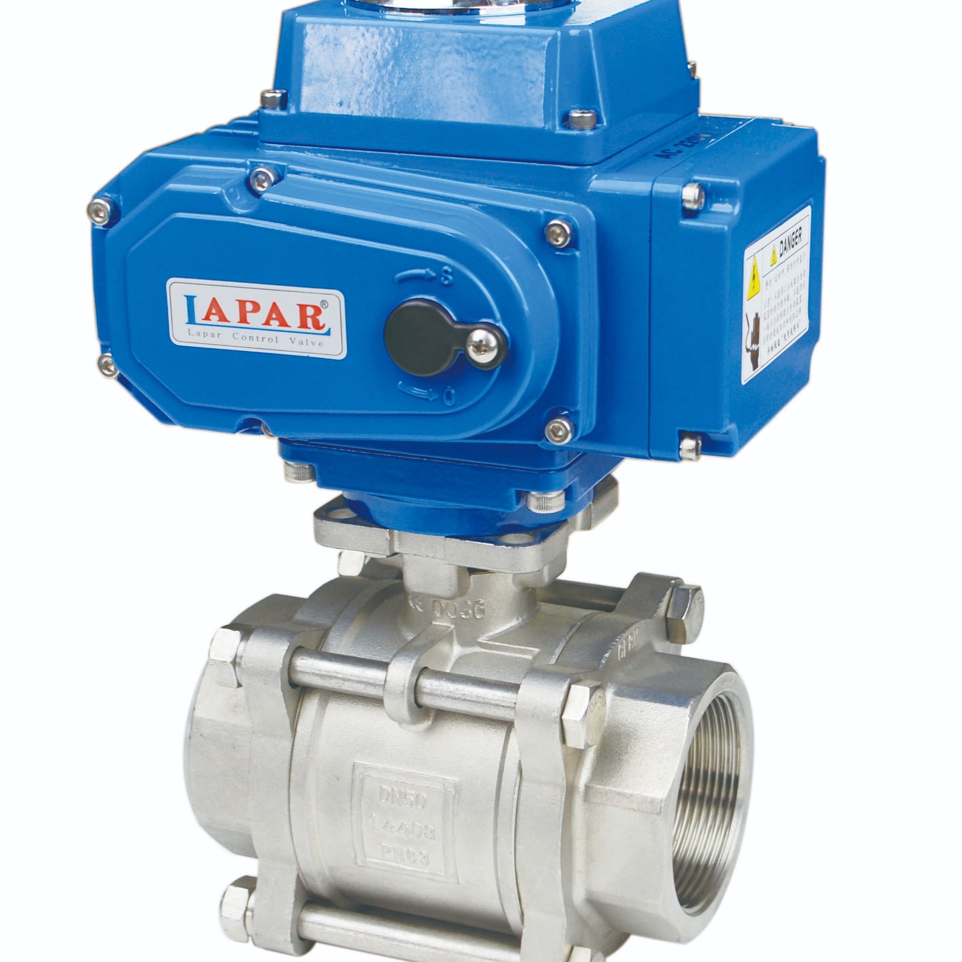 意大利蓝帕电气动螺纹焊接球阀厂家直销