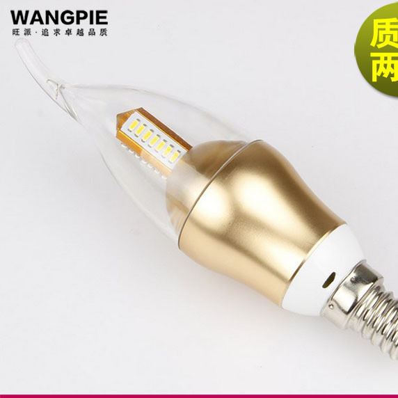 LED蠟燭燈 拉尾燈 尖頭燈 大功率燈源 wangpie燈泡批發(fā)