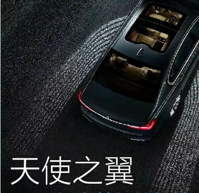 新品汽車改裝天使之翼迎賓燈地毯底盤燈裝飾照地燈LED鐳射投影燈