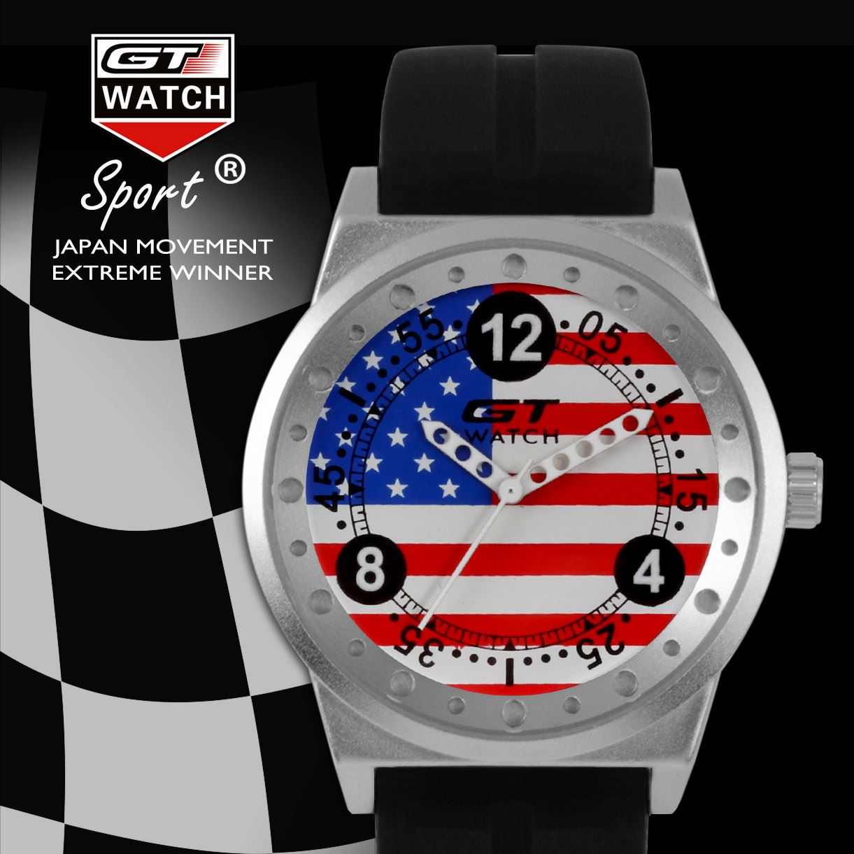 GT WATCH 美國(guó)012  ebay外貿(mào)爆款 GT賽車(chē)手表 速賣(mài)通貨源工廠直銷(xiāo)