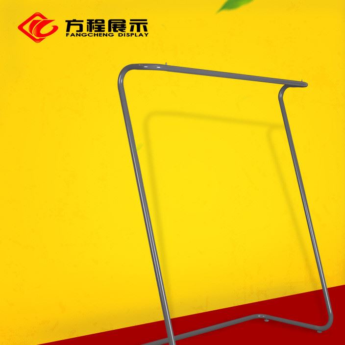 方程展示 新款Z型掛架 服裝陳列架 衣架 中島架 現(xiàn)代鐵藝 灰色