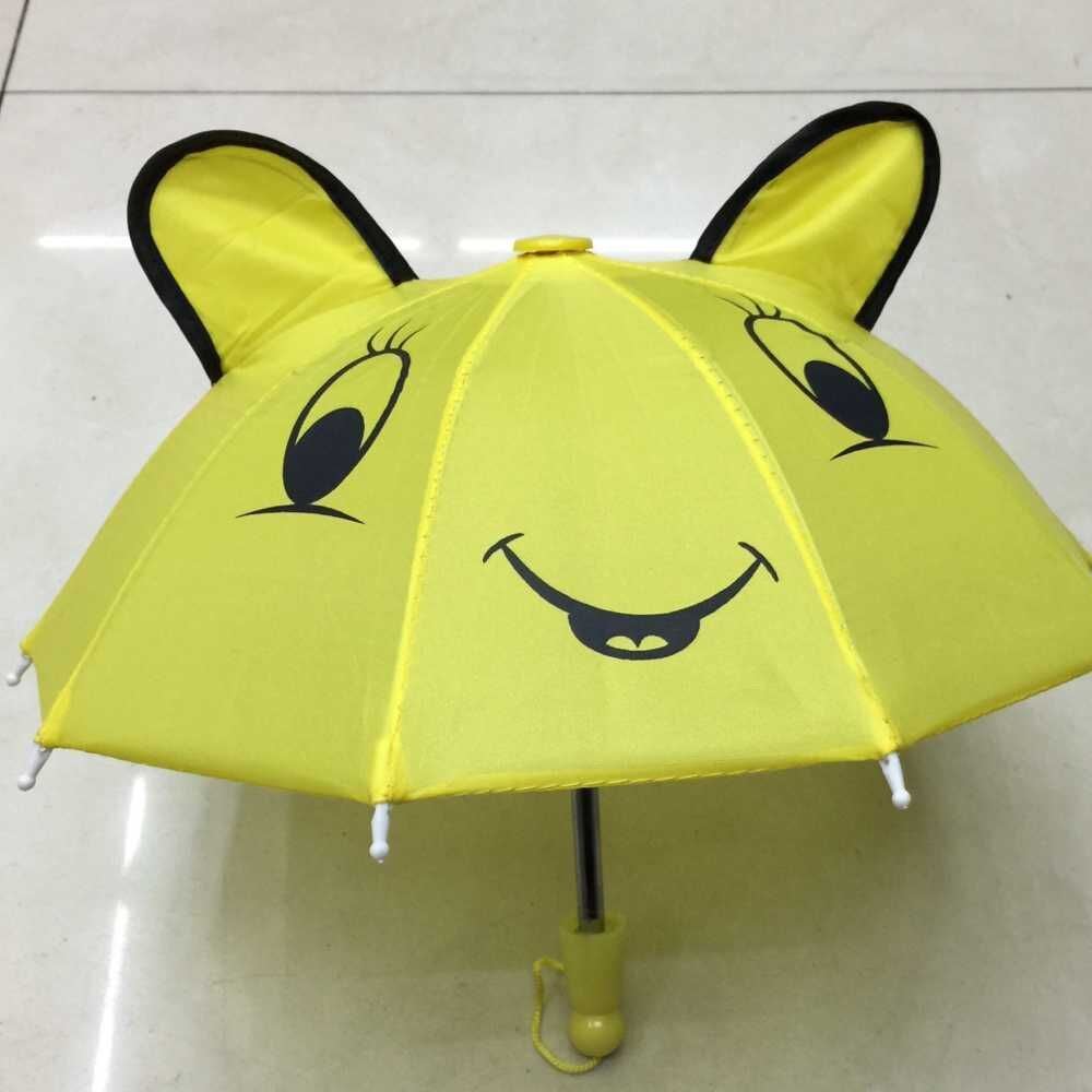 外贸小雨伞迷你小耳朵伞儿童玩具装饰用伞多色选择