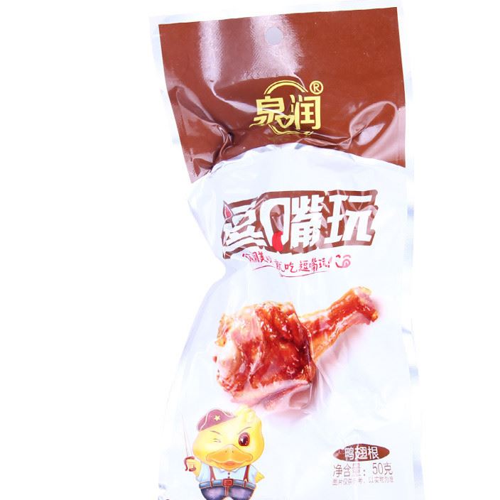 泉潤逗嘴玩系列 開袋即食鴨肉 肉干肉脯 奧爾良鴨翅根50g