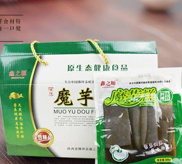 味美有嚼劲 陕西佛坪特产魔芋豆腐  鲜魔芋直接而成绿色