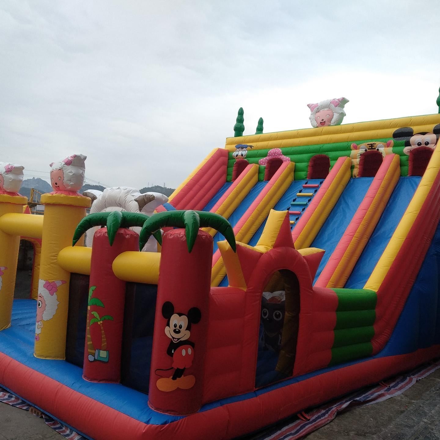 充气城堡大型充气玩具充气大滑梯充气蹦蹦床室外儿童游乐设备厂家