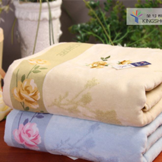 經濟實惠毛巾批發 精美繡花面巾 無捻紗面巾 提緞繡花割絨擦臉巾