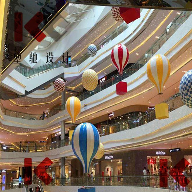 商场中庭美陈大型装饰空中悬挂中庭吊饰工程定制
