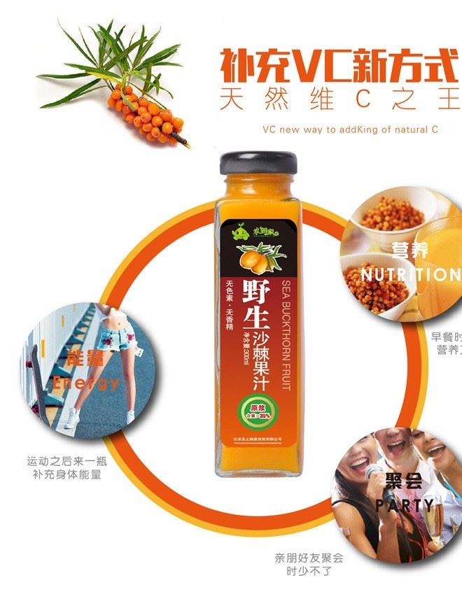 農(nóng)到家 沙棘 山西 右玉 特產(chǎn)  300ml16瓶 沙棘汁 飲料