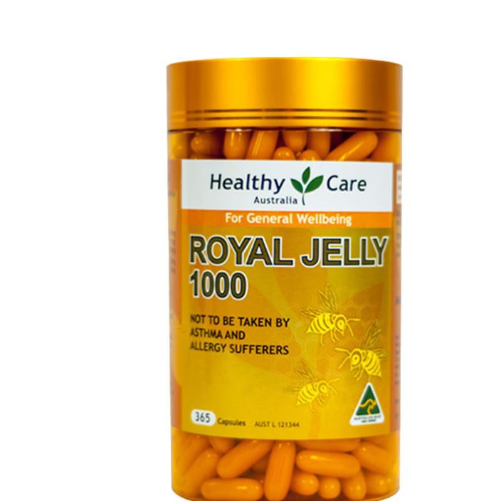 澳洲直邮healthycare金装天然蜂浆软胶囊royaljelly365粒