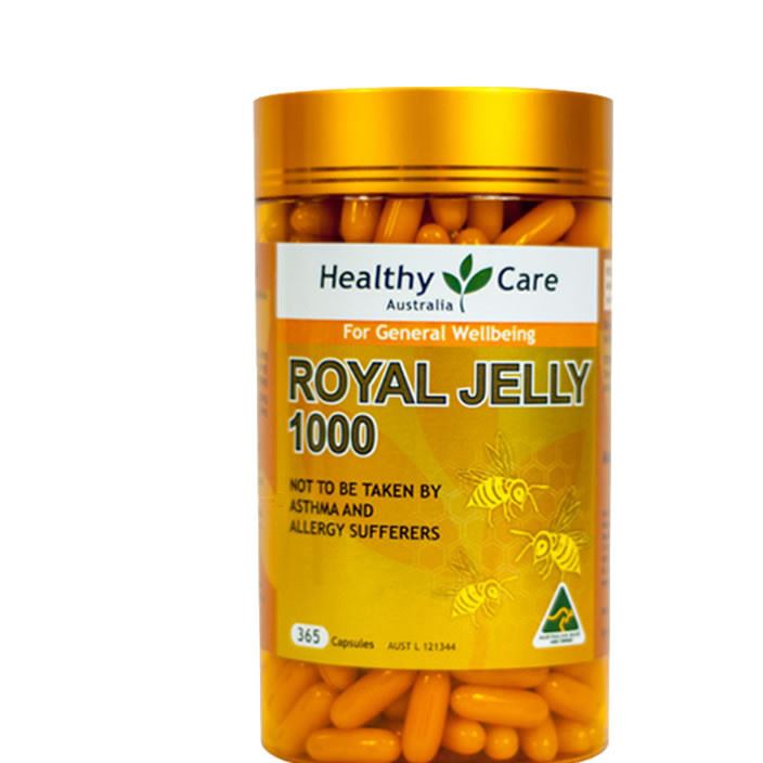 澳洲直郵 Healthy Care 金裝天然蜂漿軟膠囊 Royal Jelly 365粒