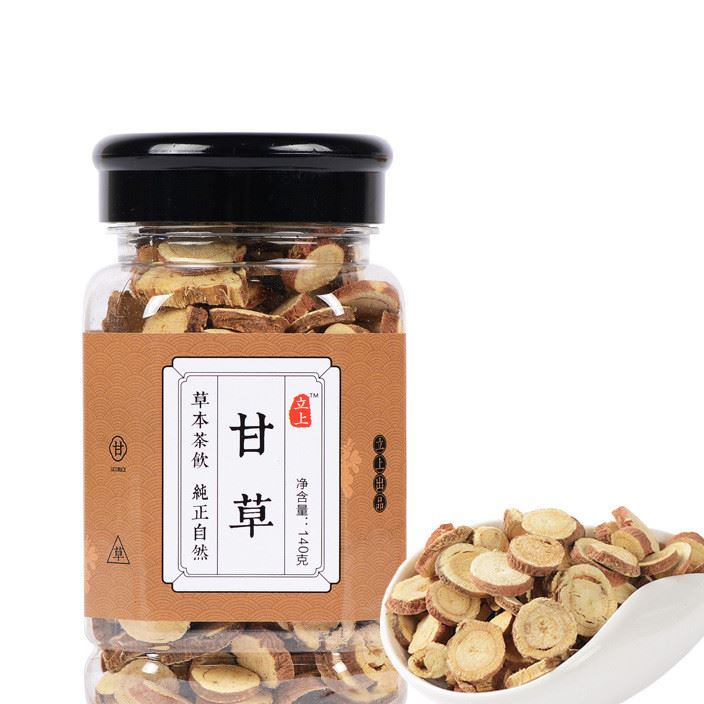 初素堂 甘草片 精選甘肅甘草片 圓片紅皮甘草 罐裝 清潤養(yǎng)生茶