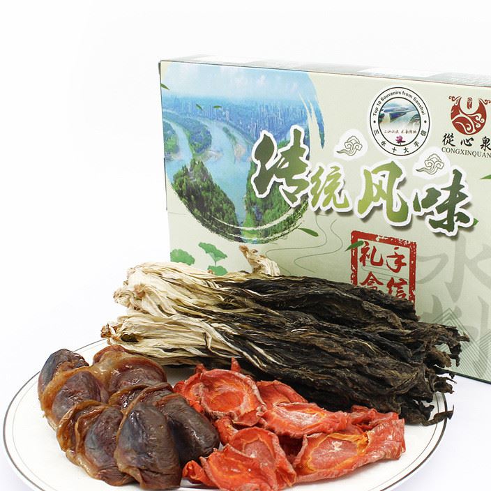 新品脫水蔬菜白菜干禮盒 農家優選白菜干鴨 干煲湯禮盒300g批發