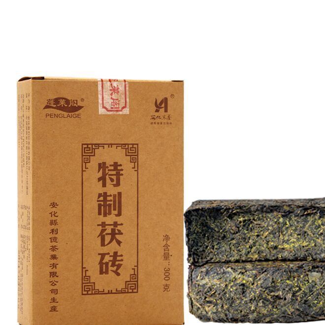 黑茶湖南安化 茯磚茶3年陳安化黑茶 金花茯磚300批發(fā)金花茶葉