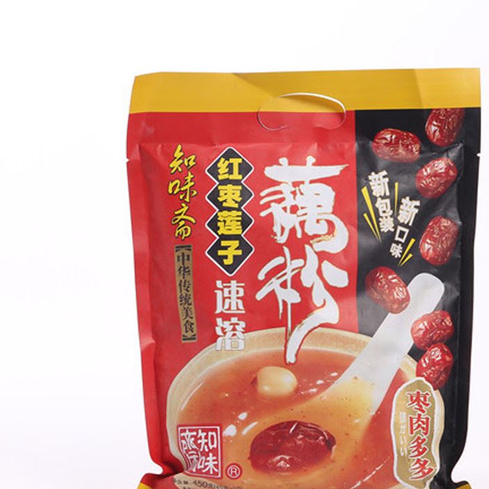 450g紅棗蓮子速溶藕粉沖調(diào)即食飲品  知味齋營(yíng)養(yǎng)藕粉 廠家直銷