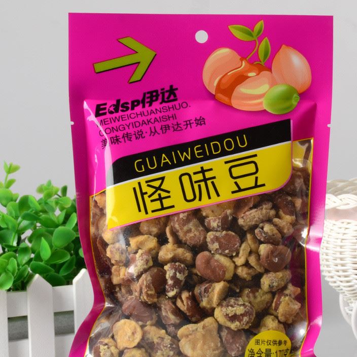 伊達(dá)怪味胡豆 脆爽麻辣廣東特色蠶豆  下酒菜休閑零食品批發(fā)