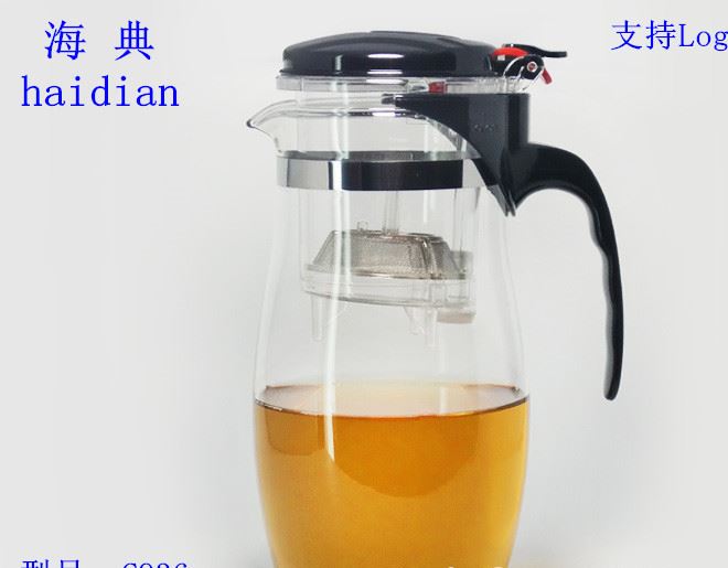 900ML新拆洗飄逸杯 耐熱過濾玻璃茶壺 禮品玲瓏杯定制 茶壺