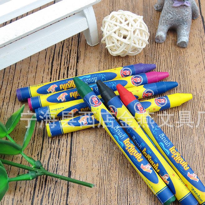 寧波蠟筆廠家 24色蠟筆 填色涂鴉 小學(xué)生獎品用品 兒童美術(shù)文具