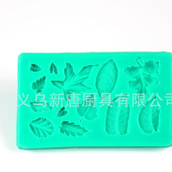 各種樹葉翻糖模具 巧克力蛋糕烘焙模具 干佩斯硅膠模具 廠家直銷