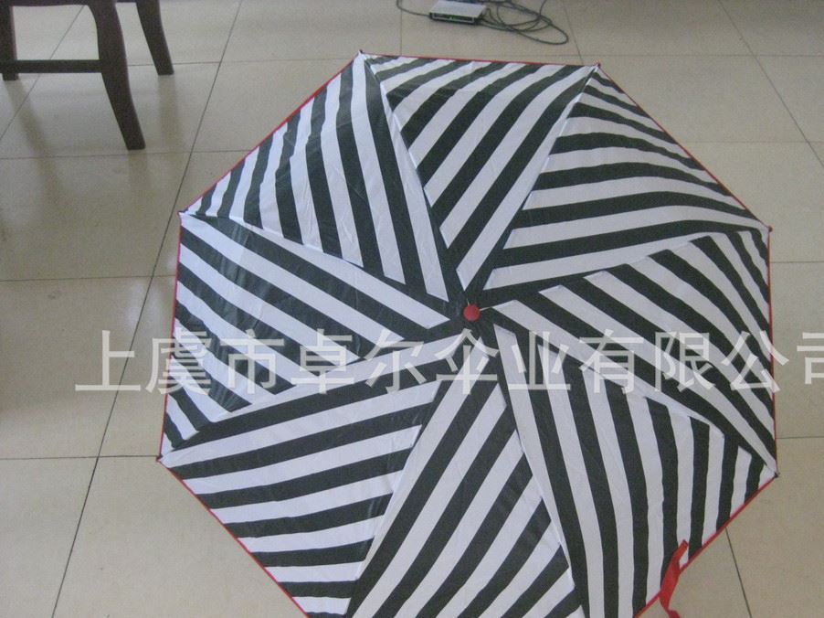 廠家直銷供應三折傘  條紋包邊三折超迷你 廠家三折晴雨傘