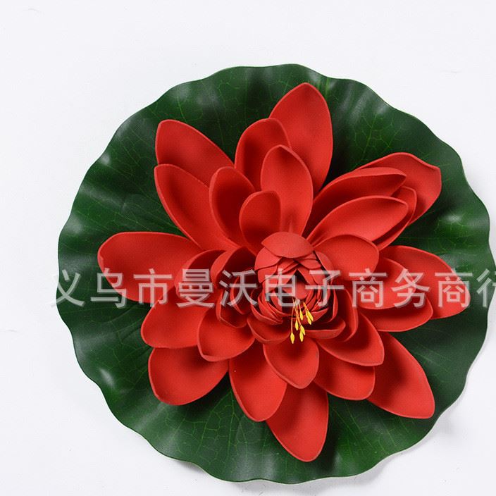廠家直供 仿真eva荷花 eva荷花 塑料植物假荷花 魚缸裝飾荷花