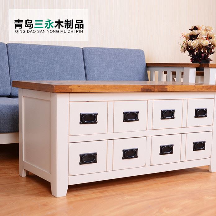 包郵伸縮咖啡桌簡約現(xiàn)代實木餐桌小戶型可拉伸折疊咖啡桌橡木方桌