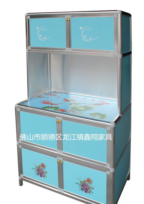 廠家直銷鋁合金廚具柜 置物柜 收納柜 餐邊柜 廚房柜 碗柜 茶水柜