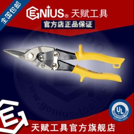 天賦工具511003S航空白鐵剪工業(yè)剪子不銹鋼剪刀直向Genius Tools