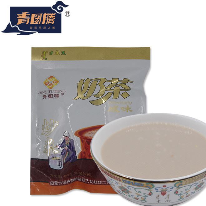 內(nèi)蒙古特產(chǎn)青圖騰奶茶粉400g 獨(dú)立小包裝速溶沖飲乳制品廠家批發(fā)