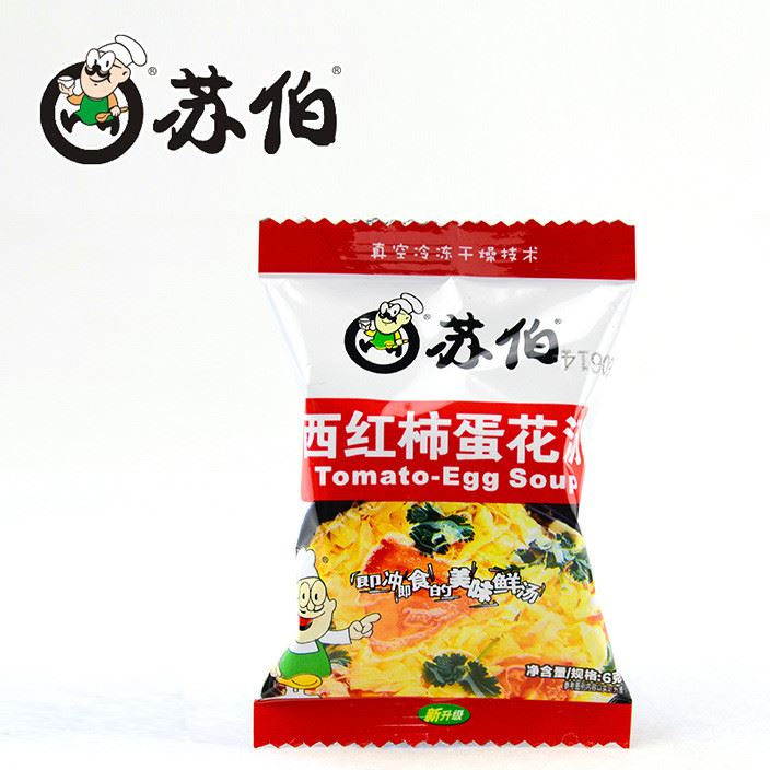 蘇伯湯 西紅柿蛋花湯6g彩包 方便速食蔬菜蛋花湯 即食食品湯料包