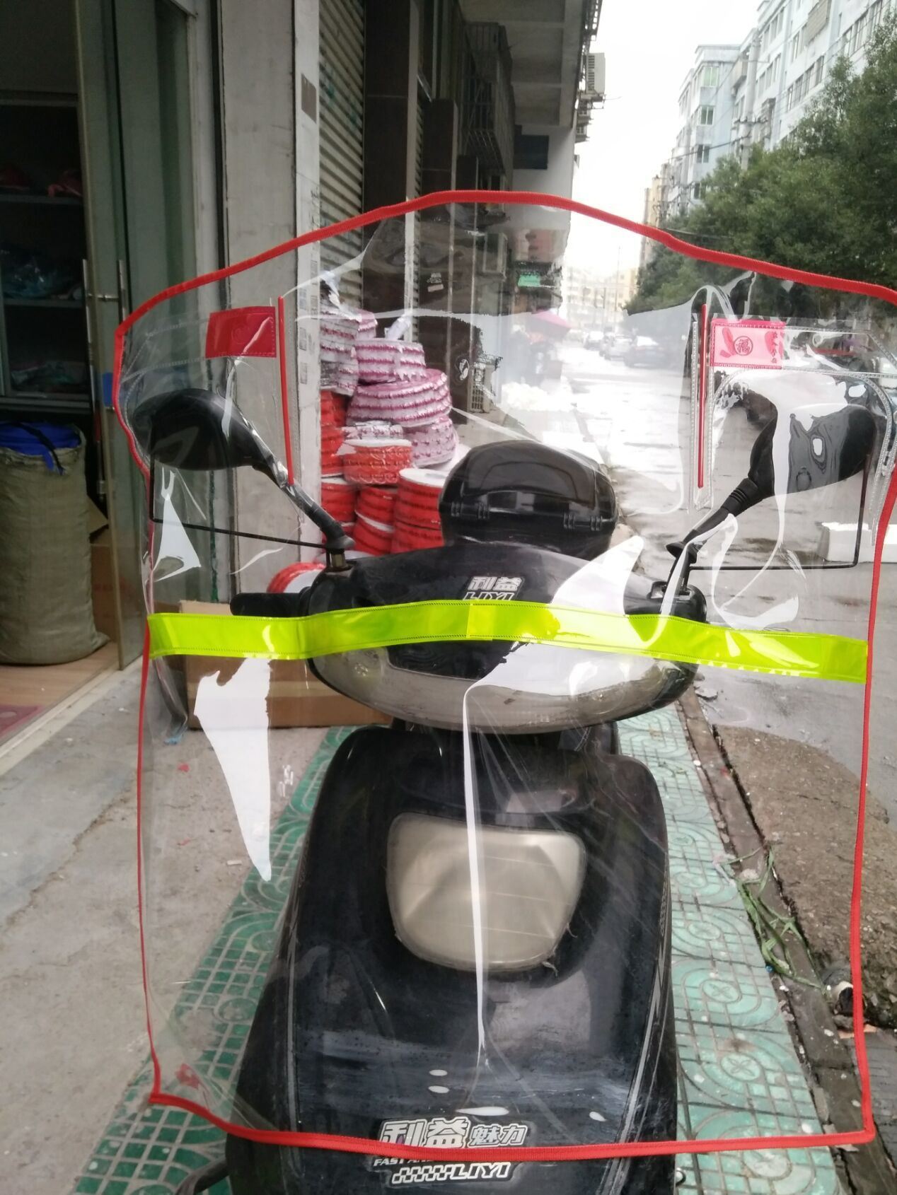 電瓶車擋風膜；透明PVC擋風膜擋雨擋風
