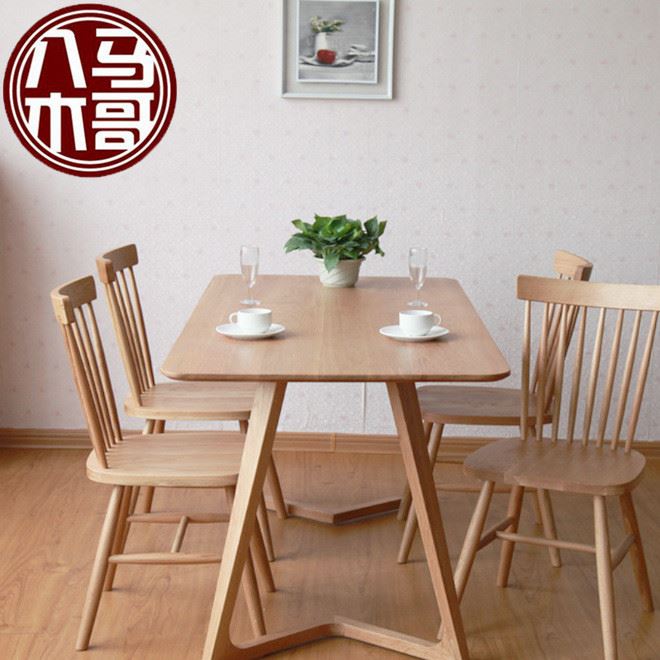 廠家餐桌椅組合 韓用餐廳飯桌 實木咖啡廳桌子產(chǎn)地貨源